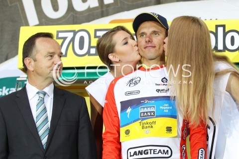  30.07.2013 RZESZOW <br />70 TOUR DE POLOGNE<br />ETAP 3 META W RZESZOWIE<br />N/Z RAFAL MAJKA DEKORACJA WLADYSLAW ORTYL<br /> 