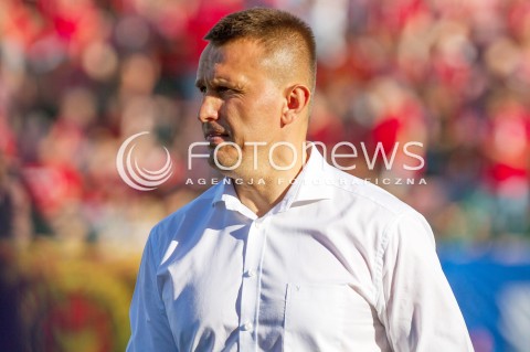  03.08.2013 LODZ PILKA NOZNA T-MOBILE EKSTRAKLASA SEZON 2013/2014 FOOTBALL POLISH EKSTRAKLASA SEASON WIDZEW LODZ - KORONA KIELCE N/Z LESZEK OJRZYNSKI SYLWETKA   