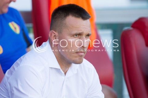  03.08.2013 LODZ PILKA NOZNA T-MOBILE EKSTRAKLASA SEZON 2013/2014 FOOTBALL POLISH EKSTRAKLASA SEASON WIDZEW LODZ - KORONA KIELCE N/Z LESZEK OJRZYNSKI SYLWETKA  