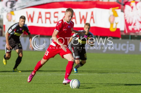  03.08.2013 LODZ PILKA NOZNA T-MOBILE EKSTRAKLASA SEZON 2013/2014 FOOTBALL POLISH EKSTRAKLASA SEASON WIDZEW LODZ - KORONA KIELCE N/Z EDUARDS VISNAKOVS   