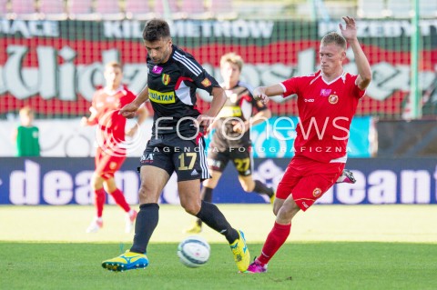  03.08.2013 LODZ PILKA NOZNA T-MOBILE EKSTRAKLASA SEZON 2013/2014 FOOTBALL POLISH EKSTRAKLASA SEASON WIDZEW LODZ - KORONA KIELCE N/Z PAVOL STANO  