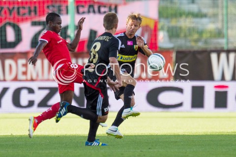  03.08.2013 LODZ PILKA NOZNA T-MOBILE EKSTRAKLASA SEZON 2013/2014 FOOTBALL POLISH EKSTRAKLASA SEASON WIDZEW LODZ - KORONA KIELCE N/Z  PRINCEWILL OKACHI  