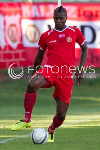  03.08.2013 LODZ PILKA NOZNA T-MOBILE EKSTRAKLASA SEZON 2013/2014 FOOTBALL POLISH EKSTRAKLASA SEASON WIDZEW LODZ - KORONA KIELCE N/Z THOMAS PHIBEL SYLWETKA  