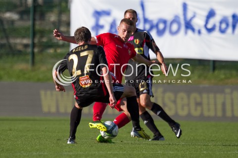  03.08.2013 LODZ PILKA NOZNA T-MOBILE EKSTRAKLASA SEZON 2013/2014 FOOTBALL POLISH EKSTRAKLASA SEASON WIDZEW LODZ - KORONA KIELCE N/Z RAFAL AUGUSTYNIAK  