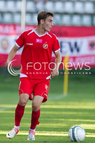  03.08.2013 LODZ PILKA NOZNA T-MOBILE EKSTRAKLASA SEZON 2013/2014 FOOTBALL POLISH EKSTRAKLASA SEASON WIDZEW LODZ - KORONA KIELCE N/Z PATRYK STEPINSKI  