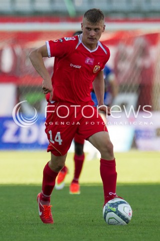  03.08.2013 LODZ PILKA NOZNA T-MOBILE EKSTRAKLASA SEZON 2013/2014 FOOTBALL POLISH EKSTRAKLASA SEASON WIDZEW LODZ - KORONA KIELCE N/Z KOWALSKI TOMASZ SYLWETKA  
