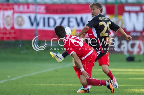  03.08.2013 LODZ PILKA NOZNA T-MOBILE EKSTRAKLASA SEZON 2013/2014 FOOTBALL POLISH EKSTRAKLASA SEASON WIDZEW LODZ - KORONA KIELCE N/Z SOBOLEWSKI PAWEL   