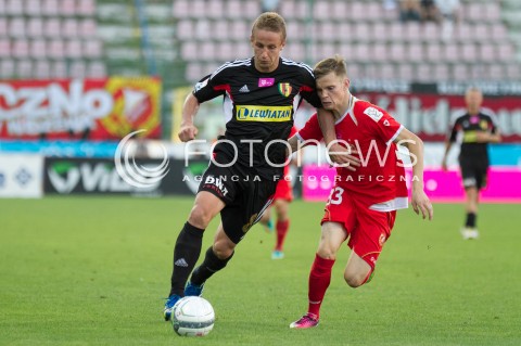  03.08.2013 LODZ PILKA NOZNA T-MOBILE EKSTRAKLASA SEZON 2013/2014 FOOTBALL POLISH EKSTRAKLASA SEASON WIDZEW LODZ - KORONA KIELCE N/Z VLASTYMIR JOVANOVIC BARTLOMIEJ KASPRZAK  