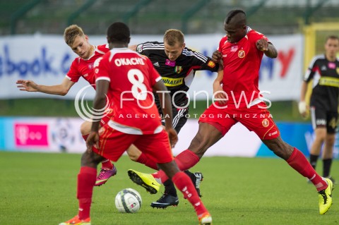  03.08.2013 LODZ PILKA NOZNA T-MOBILE EKSTRAKLASA SEZON 2013/2014 FOOTBALL POLISH EKSTRAKLASA SEASON WIDZEW LODZ - KORONA KIELCE N/Z  THOMAS PHIBEL  