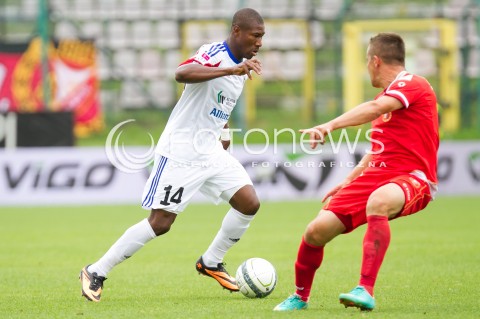  10.08.2013 LODZ PILKA NOZNA T-MOBILE EKSTRAKLASA SEZON 2013/2014 FOOTBALL POLISH EKSTRAKLASA SEASON WIDZEW LODZ - GORNIK ZABRZE N/Z NIGUIMBE NAKOULMA  