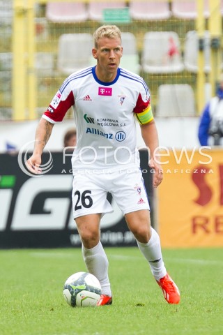  10.08.2013 LODZ PILKA NOZNA T-MOBILE EKSTRAKLASA SEZON 2013/2014 FOOTBALL POLISH EKSTRAKLASA SEASON WIDZEW LODZ - GORNIK ZABRZE N/Z ADAM DANCH SYLWETKA  