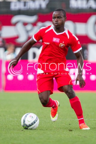  10.08.2013 LODZ PILKA NOZNA T-MOBILE EKSTRAKLASA SEZON 2013/2014 FOOTBALL POLISH EKSTRAKLASA SEASON WIDZEW LODZ - GORNIK ZABRZE N/Z PRINCEWILL OKACHI SYLWETKA   