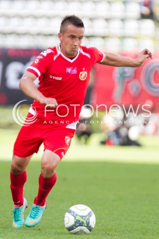  10.08.2013 LODZ PILKA NOZNA T-MOBILE EKSTRAKLASA SEZON 2013/2014 FOOTBALL POLISH EKSTRAKLASA SEASON WIDZEW LODZ - GORNIK ZABRZE N/Z MARCIN KACZMAREK SYLWETKA  