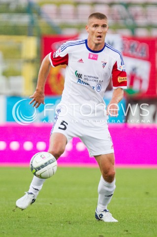  10.08.2013 LODZ PILKA NOZNA T-MOBILE EKSTRAKLASA SEZON 2013/2014 FOOTBALL POLISH EKSTRAKLASA SEASON WIDZEW LODZ - GORNIK ZABRZE N/Z OLEKSANDR SHEVELYUKHIN SYLWETKA  