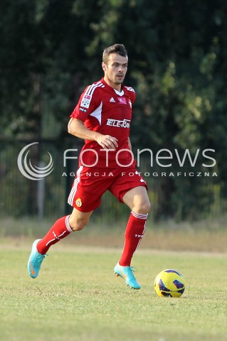  11.08.2013 MIELEC PILKA NOZNA<br />MECZ KONTROLNY MECZ TOWARZYSKI<br />STAL MIELEC - WISLA KRAKOW<br />N/Z PAWEL BROZEK SYLWETKA<br /> 