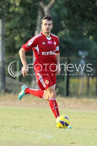  11.08.2013 MIELEC PILKA NOZNA<br />MECZ KONTROLNY MECZ TOWARZYSKI<br />STAL MIELEC - WISLA KRAKOW<br />N/Z PAWEL BROZEK SYLWETKA<br /> 