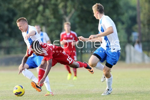  11.08.2013 MIELEC PILKA NOZNA<br />MECZ KONTROLNY MECZ TOWARZYSKI<br />STAL MIELEC - WISLA KRAKOW<br />N/Z EMMANUEL SARKI<br /> 
