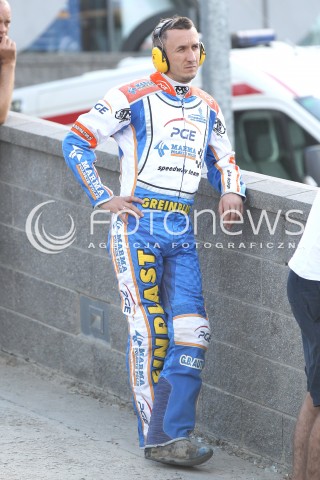  15.08.2013 RZESZOW ZUZEL SPEEDWAY ENEA EKSTRALIGA MECZ PGE MARMA RZESZOW - STELMET FALUBAZ ZIELONA GORA<br />N/Z GRZEGORZ WALASEK SYLWETKA<br /> 