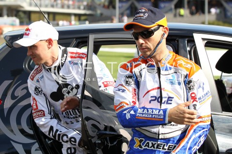  15.08.2013 RZESZOW ZUZEL SPEEDWAY ENEA EKSTRALIGA MECZ PGE MARMA RZESZOW - STELMET FALUBAZ ZIELONA GORA<br />N/Z JAROSLAW HAMPEL I NICKI PEDERSEN<br /> 