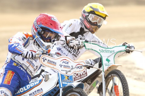  15.08.2013 RZESZOW ZUZEL SPEEDWAY ENEA EKSTRALIGA MECZ PGE MARMA RZESZOW - STELMET FALUBAZ ZIELONA GORA<br />N/Z NICKI PEDERSEN (CZERWONY), ANDREAS JONSSON (ZOLTY)<br /> 