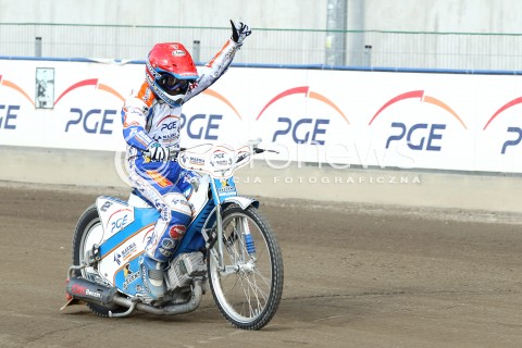  15.08.2013 RZESZOW ZUZEL SPEEDWAY ENEA EKSTRALIGA MECZ PGE MARMA RZESZOW - STELMET FALUBAZ ZIELONA GORA<br />N/Z NICKI PEDERSEN RADOSC<br /> 