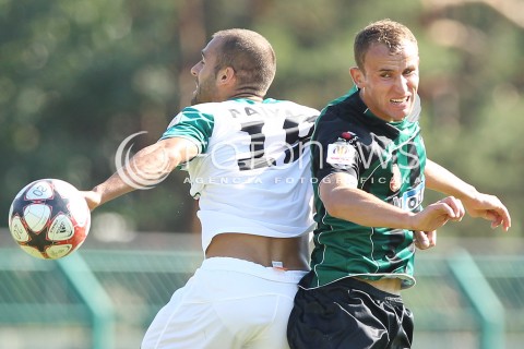  17.08.2013 STALOWA WOLA <br />PILKA NOZNA POLSKA PUCHAR POLSKI SEZON 2013/2014 FOOTBALL POLISH CUP SEASON 2013/2014 STAL STALOWA WOLA - SLASK WROCLAW<br />N/Z MICHAL CZARNY MARCO PAIXAO <br /> 