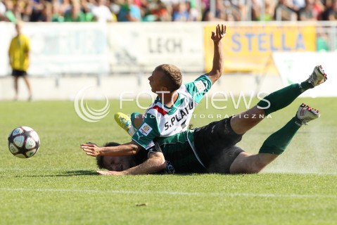  17.08.2013 STALOWA WOLA <br />PILKA NOZNA POLSKA PUCHAR POLSKI SEZON 2013/2014 FOOTBALL POLISH CUP SEASON 2013/2014 STAL STALOWA WOLA - SLASK WROCLAW<br />N/Z SEBINO PLAKU <br /> 