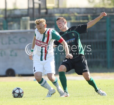 17.08.2013 STALOWA WOLA <br />PILKA NOZNA POLSKA PUCHAR POLSKI SEZON 2013/2014 FOOTBALL POLISH CUP SEASON 2013/2014 STAL STALOWA WOLA - SLASK WROCLAW<br />N/Z SEBASTIAN MILA RADOSLAW MIKOLAJCZAK<br /> 