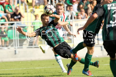  17.08.2013 STALOWA WOLA <br />PILKA NOZNA POLSKA PUCHAR POLSKI SEZON 2013/2014 FOOTBALL POLISH CUP SEASON 2013/2014 STAL STALOWA WOLA - SLASK WROCLAW<br />N/Z SEBASTIAN MILA MATEUSZ KANTOR<br /> 