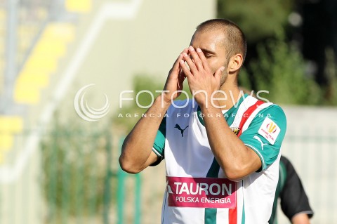  17.08.2013 STALOWA WOLA <br />PILKA NOZNA POLSKA PUCHAR POLSKI SEZON 2013/2014 FOOTBALL POLISH CUP SEASON 2013/2014 STAL STALOWA WOLA - SLASK WROCLAW<br />N/Z MARCO PAIXAO ZLOSC EMOCJE<br /> 