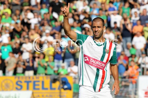  17.08.2013 STALOWA WOLA <br />PILKA NOZNA POLSKA PUCHAR POLSKI SEZON 2013/2014 FOOTBALL POLISH CUP SEASON 2013/2014 STAL STALOWA WOLA - SLASK WROCLAW<br />N/Z MARCO PAIXAO SYLWETKA <br /> 