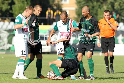  17.08.2013 STALOWA WOLA <br />PILKA NOZNA POLSKA PUCHAR POLSKI SEZON 2013/2014 FOOTBALL POLISH CUP SEASON 2013/2014 STAL STALOWA WOLA - SLASK WROCLAW<br />N/Z SEBASTIAN MILA MARCO PAIXAO MATEUSZ ARGASINSKI <br /> 
