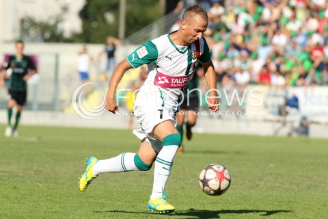  17.08.2013 STALOWA WOLA <br />PILKA NOZNA POLSKA PUCHAR POLSKI SEZON 2013/2014 FOOTBALL POLISH CUP SEASON 2013/2014 STAL STALOWA WOLA - SLASK WROCLAW<br />N/Z SEBINO PLAKU <br /> 