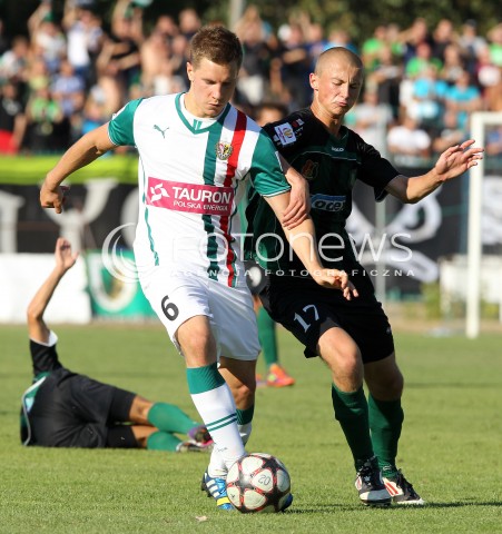 17.08.2013 STALOWA WOLA <br />PILKA NOZNA POLSKA PUCHAR POLSKI SEZON 2013/2014 FOOTBALL POLISH CUP SEASON 2013/2014 STAL STALOWA WOLA - SLASK WROCLAW<br />N/Z TADEUSZ HOLOTA MATEUSZ ARGASINSKI <br /> 