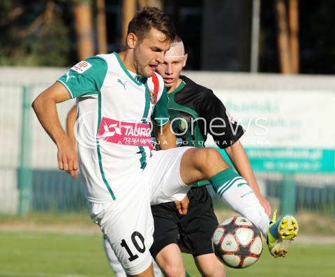  17.08.2013 STALOWA WOLA <br />PILKA NOZNA POLSKA PUCHAR POLSKI SEZON 2013/2014 FOOTBALL POLISH CUP SEASON 2013/2014 STAL STALOWA WOLA - SLASK WROCLAW<br />N/Z MATEUSZ CETNARSKI ARTUR CEBULA <br /> 