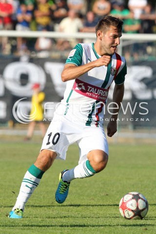  17.08.2013 STALOWA WOLA <br />PILKA NOZNA POLSKA PUCHAR POLSKI SEZON 2013/2014 FOOTBALL POLISH CUP SEASON 2013/2014 STAL STALOWA WOLA - SLASK WROCLAW<br />N/Z MATEUSZ CETNARSKI SYLWETKA <br /> 