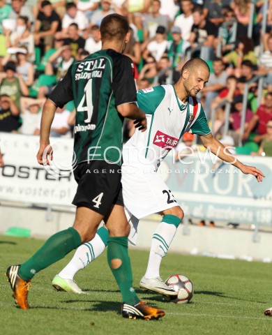  17.08.2013 STALOWA WOLA <br />PILKA NOZNA POLSKA PUCHAR POLSKI SEZON 2013/2014 FOOTBALL POLISH CUP SEASON 2013/2014 STAL STALOWA WOLA - SLASK WROCLAW<br />N/Z JAKUB WIEZIK WOJCIECH REIMAN <br /> 