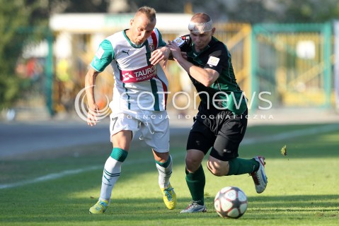  17.08.2013 STALOWA WOLA <br />PILKA NOZNA POLSKA PUCHAR POLSKI SEZON 2013/2014 FOOTBALL POLISH CUP SEASON 2013/2014 STAL STALOWA WOLA - SLASK WROCLAW<br />N/Z SEBINO PLAKU ARTUR CEBULA <br /> 