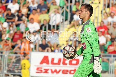  17.08.2013 STALOWA WOLA <br />PILKA NOZNA POLSKA PUCHAR POLSKI SEZON 2013/2014 FOOTBALL POLISH CUP SEASON 2013/2014 STAL STALOWA WOLA - SLASK WROCLAW<br />N/Z RAFAL GIKIEWICZ SYLWETKA <br /> 