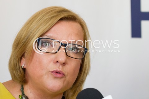  20.08.2013 RZESZOW <br />KONFERENCJA PRASOWA SOLIDARNEJ POLSKI W ZWIAZKU Z UZUPELNIAJACYMI WYBORAMI DO SENATU NA PODKARPACIU. NA KONFERENCJI POJAWILA SIE POSEL BEATA KEMPA PROMUJACA KANDYDATURE KAZIMIERZA ZIOBRO. <br />N/Z BEATA KEMPA <br /> 