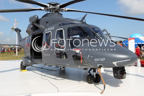  24.08.2013 RADOM <br />MIEDZYNARODOWE POKAZY LOTNICZE W RADOMIU<br />RADOM AIRSHOW 2013<br />N/Z SMIGLOWIEC HELIKOPTER AGUSTA WESTLAND AW149 AW 149 PZL SWIDNIK KTORY PRODUKOWANY JEST W SWIDNIKU<br /> 