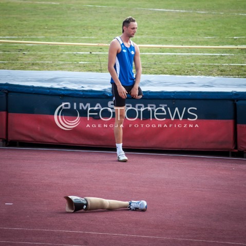  25.08.2013 WARSZAWA<br />CZWARTY MEMORIAL KAMILI SKOLIMOWSKIEJ W WARSZAWIE <br />4TH KAMILA SKOLIMOWSKA MEMORIAL IN WARSAW <br />N/Z NIEPELNOSPRAWNY SPORTOWIEC PROTEZA NOGI<br /> 