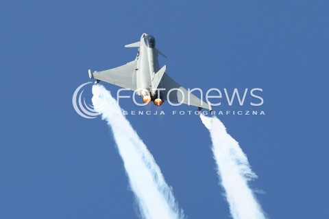  25.08.2013 RADOM <br />MIEDZYNARODOWE POKAZY LOTNICZE W RADOMIU RADOM AIRSHOW 2013 <br />N/Z SAMOLOT EUROFIGHTER TYPHOON <br /> 
