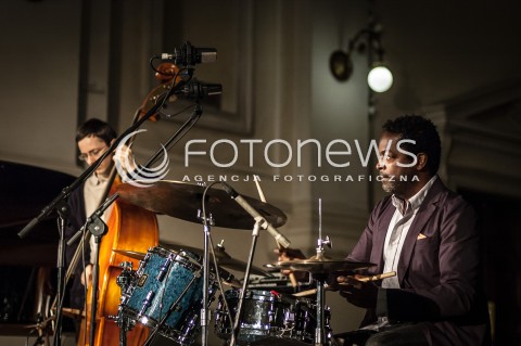  28.08.2013 WARSZAWA <br />KONCERT TOMASZ STANKO NEW YORK QUARTET W RAMACH X FESTIWALU SINGERA <br />N/Z GERALD CLEAVER<br /> 