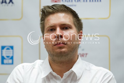  29.08.2013 RZESZOW<br />KONFERENCJA PRASOWA FIRMY ONE SPORT I PGE MARMA RZESZOW DOTYCZACA IV RUNDY INDYWIDUALNYCH MISTRZOSTW EUROPY - SPEEDWAY EUROPEAN CHAMPIONSHIPS, KTORE ODBEDA SIE W RZESZOWIE <br />N/Z KAROL LEJMAN<br /> 