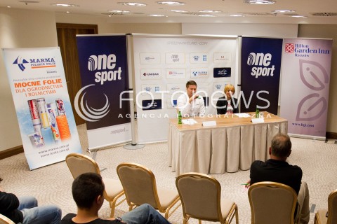  29.08.2013 RZESZOW<br />KONFERENCJA PRASOWA FIRMY ONE SPORT I PGE MARMA RZESZOW DOTYCZACA IV RUNDY INDYWIDUALNYCH MISTRZOSTW EUROPY - SPEEDWAY EUROPEAN CHAMPIONSHIPS, KTORE ODBEDA SIE W RZESZOWIE <br />N/Z KONFERENCJA PRASOWA<br /> 