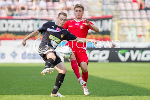  31.08.2013 LODZ PILKA NOZNA T-MOBILE EKSTRAKLASA SEZON 2013/2014 FOOTBALL POLISH EKSTRAKLASA SEASON WIDZEW LODZ -JAGIELLONIA BIALYSTOK N/Z MACIEJ GAJOS   