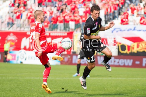  31.08.2013 LODZ PILKA NOZNA T-MOBILE EKSTRAKLASA SEZON 2013/2014 FOOTBALL POLISH EKSTRAKLASA SEASON WIDZEW LODZ -JAGIELLONIA BIALYSTOK N/Z VELJKO BARTOVIC TOSIK JAKUB  