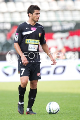  31.08.2013 LODZ PILKA NOZNA T-MOBILE EKSTRAKLASA SEZON 2013/2014 FOOTBALL POLISH EKSTRAKLASA SEASON WIDZEW LODZ -JAGIELLONIA BIALYSTOK N/Z GEORGE POPKHADZE SYLWETKA  