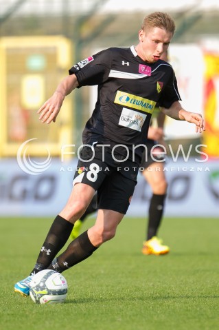  31.08.2013 LODZ PILKA NOZNA T-MOBILE EKSTRAKLASA SEZON 2013/2014 FOOTBALL POLISH EKSTRAKLASA SEASON WIDZEW LODZ -JAGIELLONIA BIALYSTOK N/Z TOMASZ KUPISZ SYLWETKA  